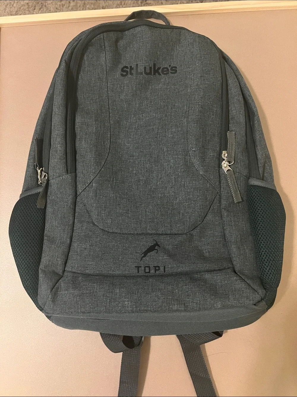 TOPI Men's Gray Travel Backpack
